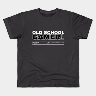 Old School Gamer, New School Swagger: It's Never Game Over Kids T-Shirt